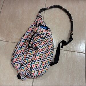 KAVU Chevron Pattern Sling Bag Used